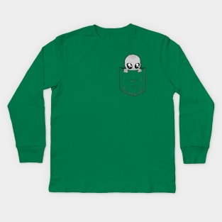 Pocket Alien Kids Long Sleeve T-Shirt